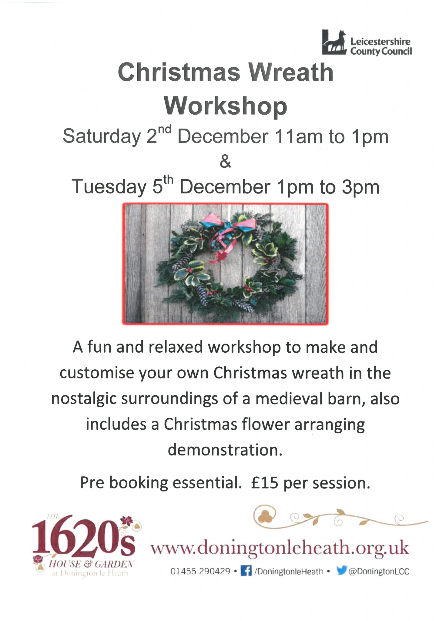Christmas Wreath Workshop - SOLD OUT