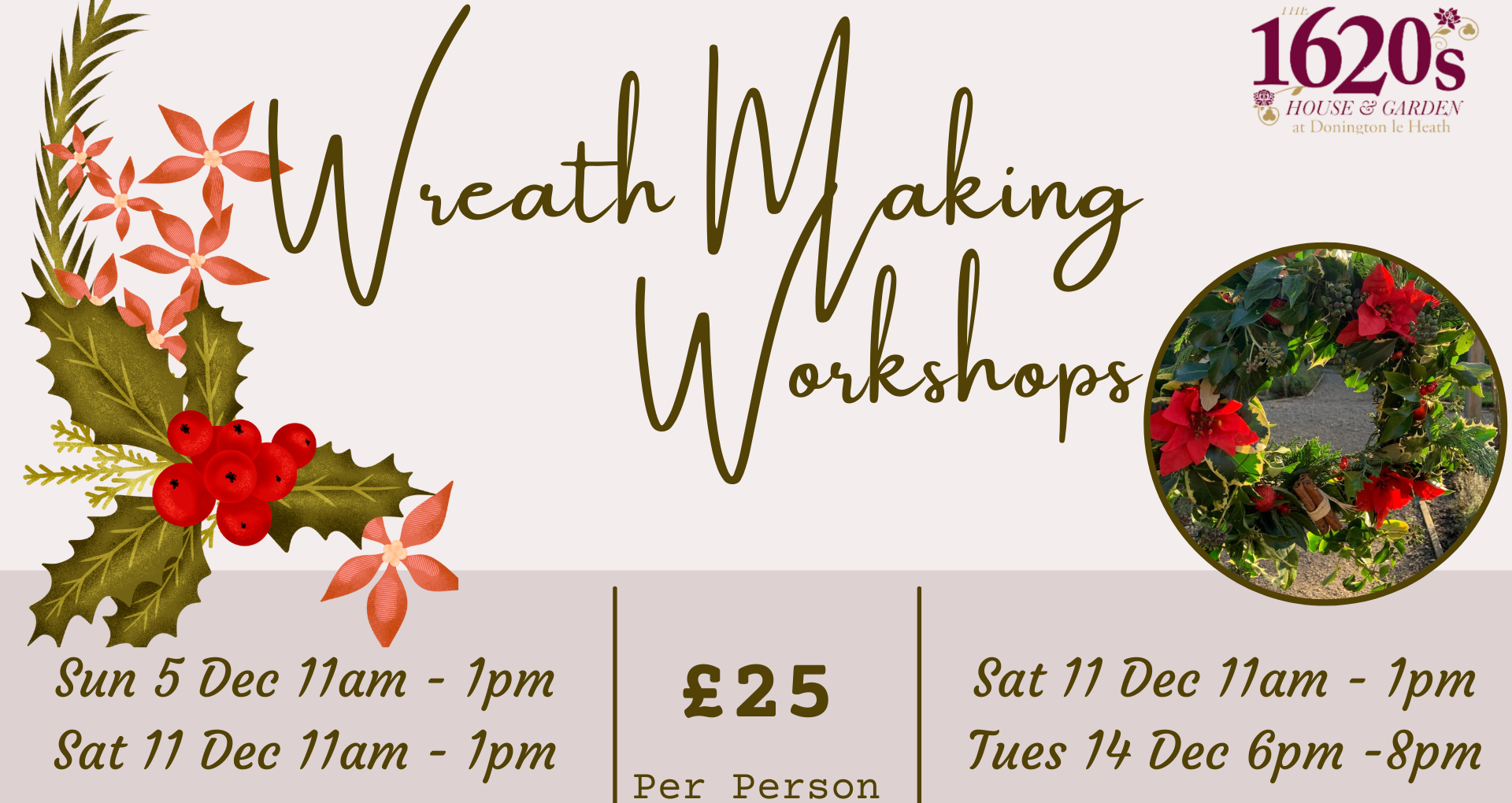 Wreath Making Workshop- THIS SESSION IS SOLD OUT