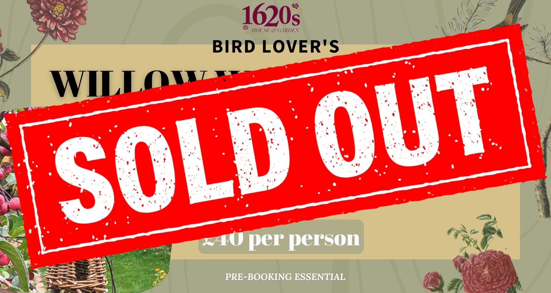 SOLD OUT - Bird Lover's Willow Workshops - Bird House