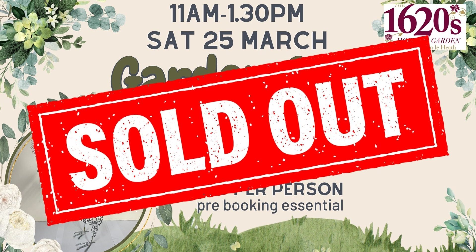 SOLD OUT - Garden Craft Morning