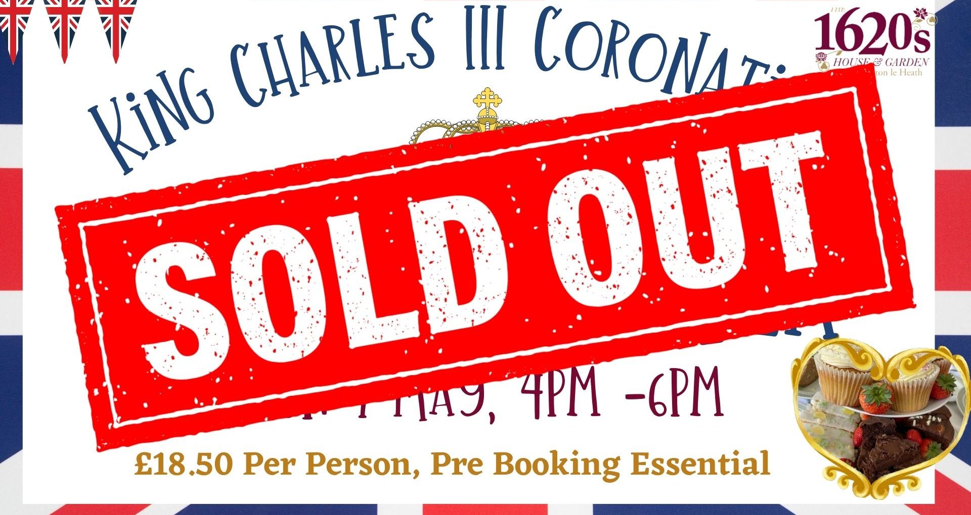 SOLD OUT King Charles III Coronation Afternoon Tea